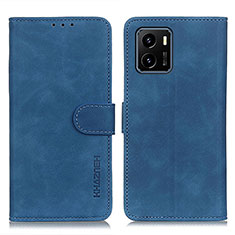 Funda de Cuero Cartera con Soporte Carcasa K03Z para Vivo iQOO U5x Azul