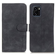 Funda de Cuero Cartera con Soporte Carcasa K03Z para Vivo iQOO U5x Negro