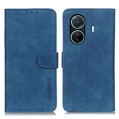 Funda de Cuero Cartera con Soporte Carcasa K03Z para Vivo iQOO Z6 Pro 5G Azul