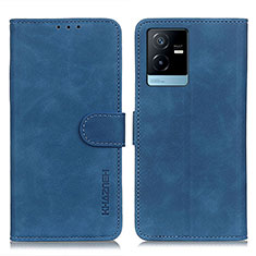 Funda de Cuero Cartera con Soporte Carcasa K03Z para Vivo T2x 5G Azul