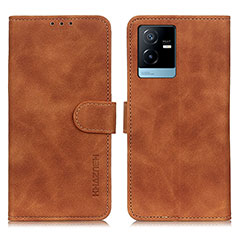 Funda de Cuero Cartera con Soporte Carcasa K03Z para Vivo T2x 5G Marron