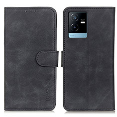 Funda de Cuero Cartera con Soporte Carcasa K03Z para Vivo T2x 5G Negro