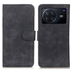 Funda de Cuero Cartera con Soporte Carcasa K03Z para Vivo X Note Negro