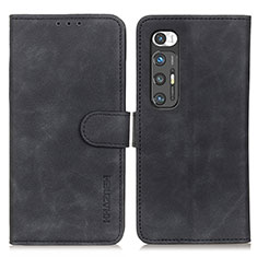 Funda de Cuero Cartera con Soporte Carcasa K03Z para Xiaomi Mi 10S 5G Negro