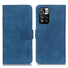 Funda de Cuero Cartera con Soporte Carcasa K03Z para Xiaomi Mi 11i 5G (2022) Azul