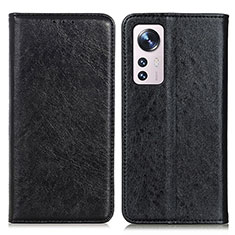 Funda de Cuero Cartera con Soporte Carcasa K03Z para Xiaomi Mi 12 Lite 5G Negro