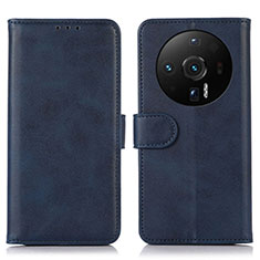 Funda de Cuero Cartera con Soporte Carcasa K03Z para Xiaomi Mi 12 Ultra 5G Azul