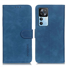 Funda de Cuero Cartera con Soporte Carcasa K03Z para Xiaomi Mi 12T Pro 5G Azul