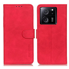 Funda de Cuero Cartera con Soporte Carcasa K03Z para Xiaomi Mi 13T 5G Rojo