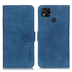 Funda de Cuero Cartera con Soporte Carcasa K03Z para Xiaomi POCO C3 Azul