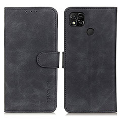 Funda de Cuero Cartera con Soporte Carcasa K03Z para Xiaomi POCO C3 Negro