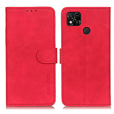 Funda de Cuero Cartera con Soporte Carcasa K03Z para Xiaomi POCO C3 Rojo