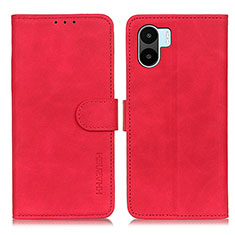 Funda de Cuero Cartera con Soporte Carcasa K03Z para Xiaomi Poco C51 Rojo