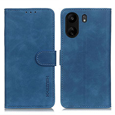 Funda de Cuero Cartera con Soporte Carcasa K03Z para Xiaomi Poco C65 Azul