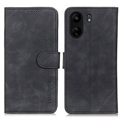 Funda de Cuero Cartera con Soporte Carcasa K03Z para Xiaomi Poco C65 Negro