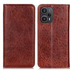 Funda de Cuero Cartera con Soporte Carcasa K03Z para Xiaomi Poco F5 5G Marron