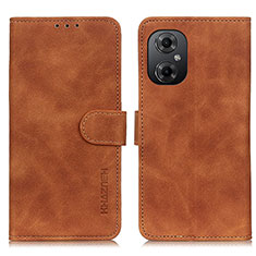 Funda de Cuero Cartera con Soporte Carcasa K03Z para Xiaomi Poco M4 5G Marron