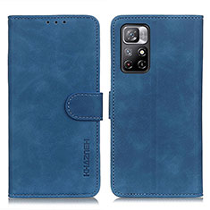 Funda de Cuero Cartera con Soporte Carcasa K03Z para Xiaomi Poco M4 Pro 5G Azul