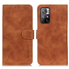 Funda de Cuero Cartera con Soporte Carcasa K03Z para Xiaomi Poco M4 Pro 5G Marron