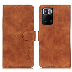 Funda de Cuero Cartera con Soporte Carcasa K03Z para Xiaomi Poco X3 GT 5G Marron