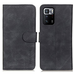 Funda de Cuero Cartera con Soporte Carcasa K03Z para Xiaomi Poco X3 GT 5G Negro