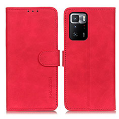 Funda de Cuero Cartera con Soporte Carcasa K03Z para Xiaomi Poco X3 GT 5G Rojo