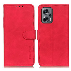 Funda de Cuero Cartera con Soporte Carcasa K03Z para Xiaomi Poco X4 GT 5G Rojo