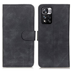 Funda de Cuero Cartera con Soporte Carcasa K03Z para Xiaomi Poco X4 NFC Negro