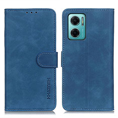 Funda de Cuero Cartera con Soporte Carcasa K03Z para Xiaomi Redmi 10 Prime Plus 5G Azul