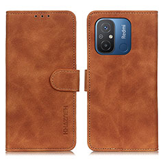 Funda de Cuero Cartera con Soporte Carcasa K03Z para Xiaomi Redmi 11A 4G Marron