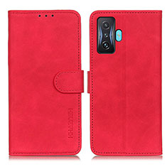 Funda de Cuero Cartera con Soporte Carcasa K03Z para Xiaomi Redmi K50 Gaming 5G Rojo