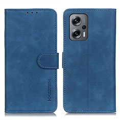 Funda de Cuero Cartera con Soporte Carcasa K03Z para Xiaomi Redmi K50i 5G Azul