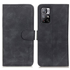 Funda de Cuero Cartera con Soporte Carcasa K03Z para Xiaomi Redmi Note 11 5G Negro