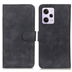 Funda de Cuero Cartera con Soporte Carcasa K03Z para Xiaomi Redmi Note 12 Pro 5G Negro