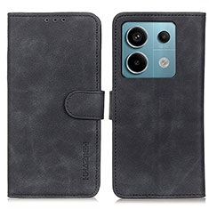 Funda de Cuero Cartera con Soporte Carcasa K03Z para Xiaomi Redmi Note 13 Pro 5G Negro