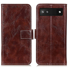 Funda de Cuero Cartera con Soporte Carcasa K04Z para Google Pixel 6a 5G Marron