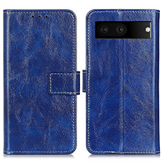 Funda de Cuero Cartera con Soporte Carcasa K04Z para Google Pixel 7 5G Azul