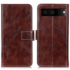 Funda de Cuero Cartera con Soporte Carcasa K04Z para Google Pixel 7 5G Marron