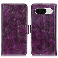 Funda de Cuero Cartera con Soporte Carcasa K04Z para Google Pixel 8 5G Morado