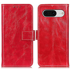 Funda de Cuero Cartera con Soporte Carcasa K04Z para Google Pixel 8 5G Rojo