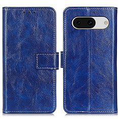 Funda de Cuero Cartera con Soporte Carcasa K04Z para Google Pixel 8a 5G Azul