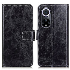 Funda de Cuero Cartera con Soporte Carcasa K04Z para Huawei Honor 50 5G Negro