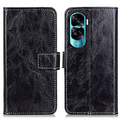 Funda de Cuero Cartera con Soporte Carcasa K04Z para Huawei Honor 90 Lite 5G Negro