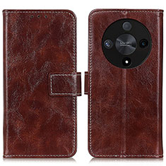 Funda de Cuero Cartera con Soporte Carcasa K04Z para Huawei Honor Magic6 Lite 5G Marron