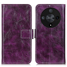 Funda de Cuero Cartera con Soporte Carcasa K04Z para Huawei Honor Magic6 Lite 5G Morado