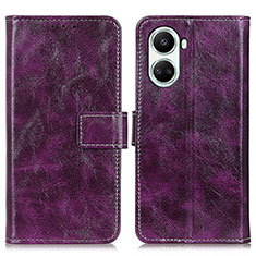 Funda de Cuero Cartera con Soporte Carcasa K04Z para Huawei Nova 10 SE Morado