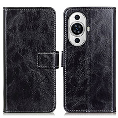 Funda de Cuero Cartera con Soporte Carcasa K04Z para Huawei Nova 11 Negro