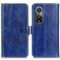 Funda de Cuero Cartera con Soporte Carcasa K04Z para Huawei Nova 9 Pro Azul