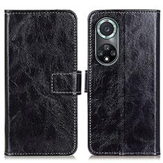 Funda de Cuero Cartera con Soporte Carcasa K04Z para Huawei Nova 9 Pro Negro