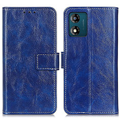 Funda de Cuero Cartera con Soporte Carcasa K04Z para Motorola Moto E13 Azul